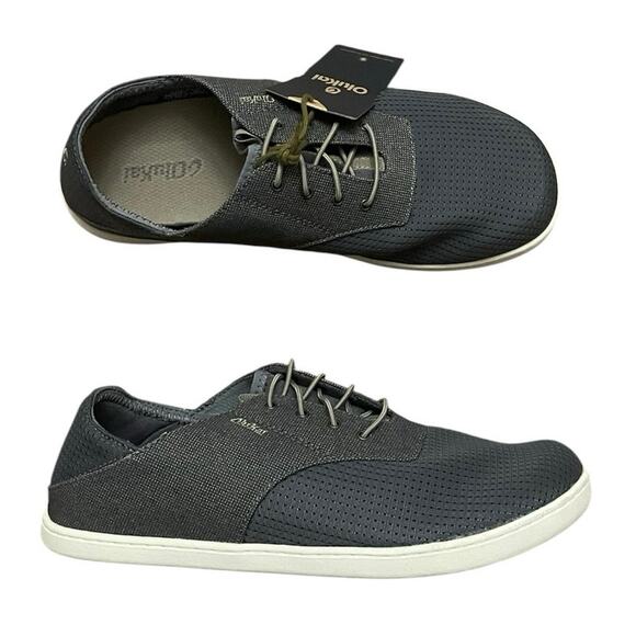 NWT Olukai Nohea Moku Casual Shoes In Charcoal/Gray Size 10 - Picture 1 of 7